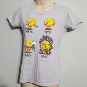 Threadless girly seasons blouse size medium